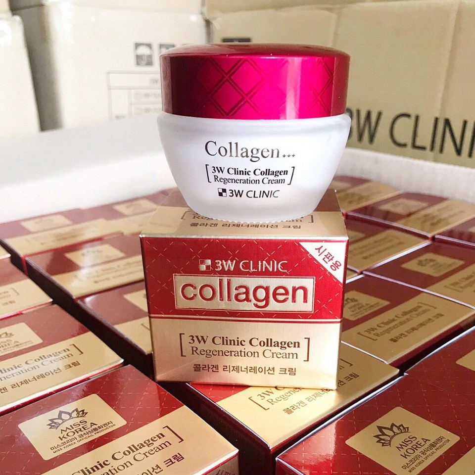 Kem dưỡng tái tạo da 3w Clinic Collagen Regeneration Kem dưỡng da Hàn Quốc