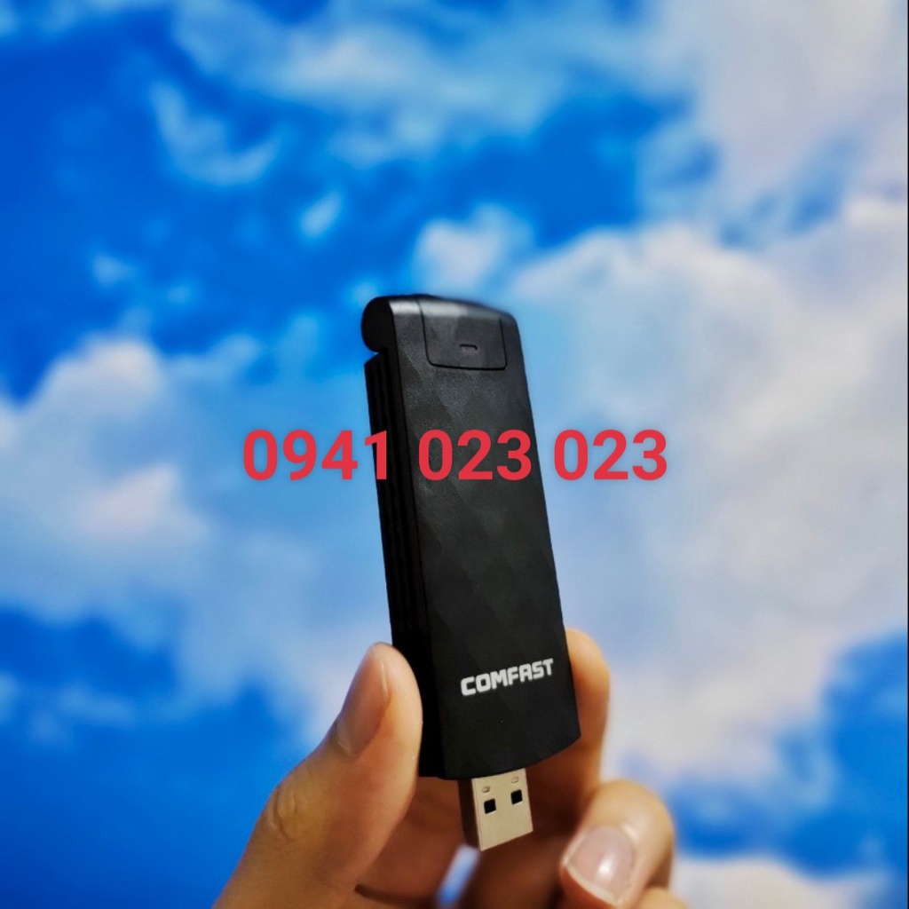 Usb wifi adapter COMFAST 1200Mbps 802.11AC - 2.4G / 5GHz USB 3.0 - hỗ trợ windows 7/10/11 - CF-928AC - Bảo hành 24 tháng