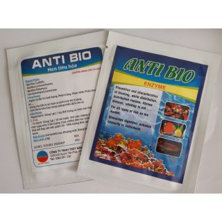 ANTIBIO Là Men tiêu hóa 10g và 100g giúp cá tiêu hóa tốt.