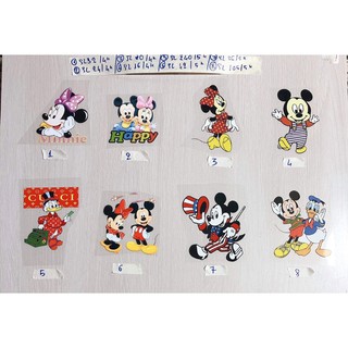 Sticker hình ủi nhiệt chuột mickey nhiều màu