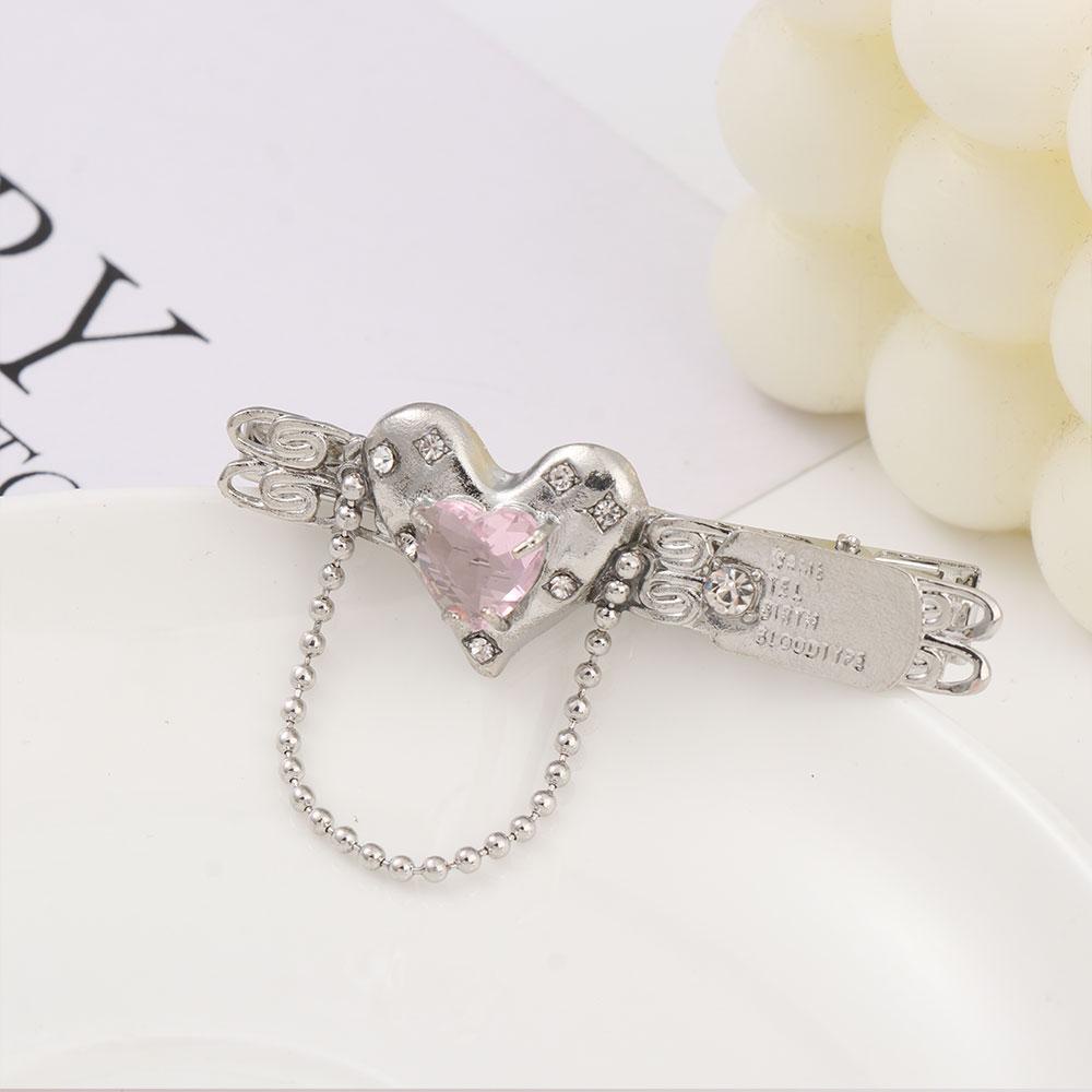 Kẹp Tóc Mỏ Vịt Bằng Kim Loại Đơn Giản Không Uốn Cong