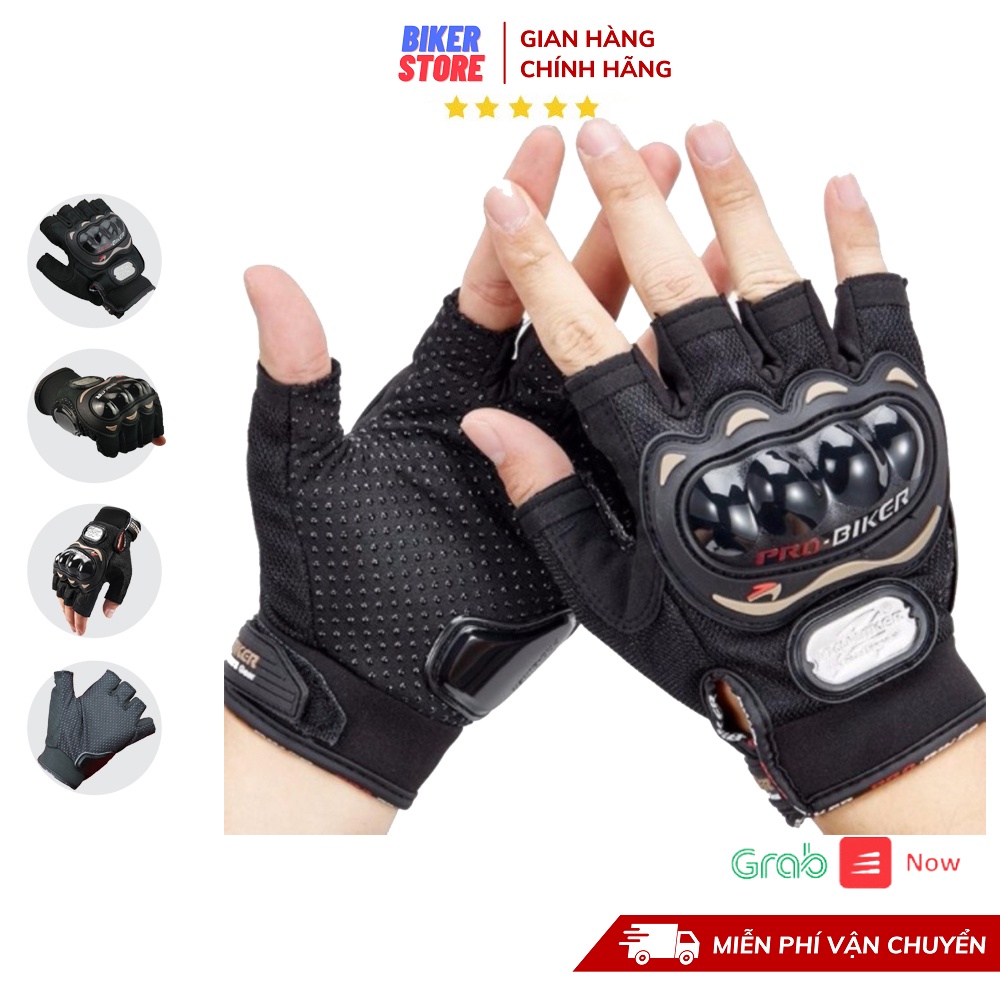 Găng Tay ProBiker Cụt Ngón - Găng Táy Xe Máy Đi phượt