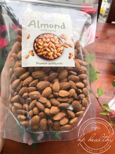 500G HẠT HẠNH NHÂN MỸ SẤY CHÍN NGUYÊN VỊ HP HEALTHY GIÒN NGON | BigBuy360 - bigbuy360.vn