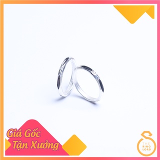 [RẺ VÔ ĐỊCH - Bạc Cao Cấp Cam Kết 100% Bạc Ta] Nhẫn bạc lông voi, nhẫn lông đuôi voi nhân tạo may mắn cho cặp đôi