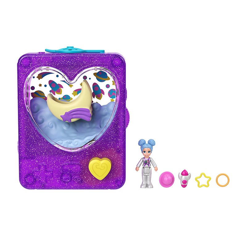 Đồ Chơi Búp Bê POLLY POCKET Pp Trò Chơi Bắn Vòng Nước Tím - Ánh Trăng GWF50/GWF48