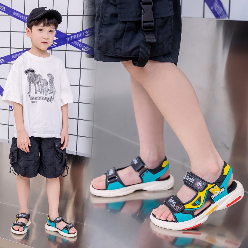 Sandal bé trai quai ngang đế cao su mẫu mới nhất size từ 30 đến 39 M201
