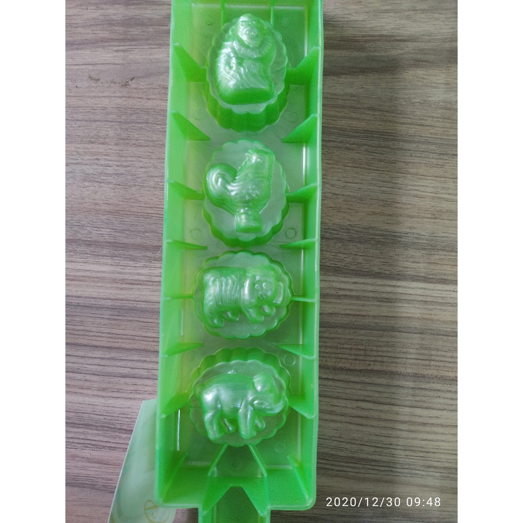 Combo 3 khuôn làm bánh in, bánh phục linh 12 con giáp