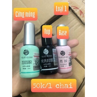 Sơn liên kết, bóng, cứng móng hoa hồng