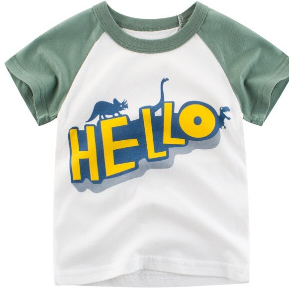 ÁO PHÔNG BÉ TRAI 27 KIDS IN CHỮ HELLO- HÀNG XUẤT ÂU MỸ