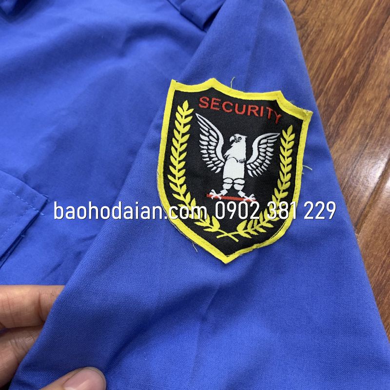 Áo đồng phục bảo vệ vải kate mỹ ngắn tay kèm logo
