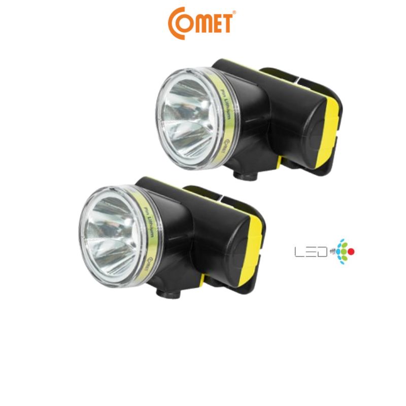 Đèn Pin Sạc Led Đội Đầu Comet CRT1613 2W siêu sáng, ánh sáng TRẮNG