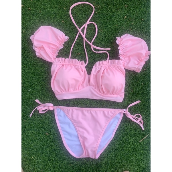 BIKINI 2 mảnh Tay bồng quần chíp sexy đi biển đi bơi bikini hiền hồ quảng châu có sẵn chất lượng Jami - MM13