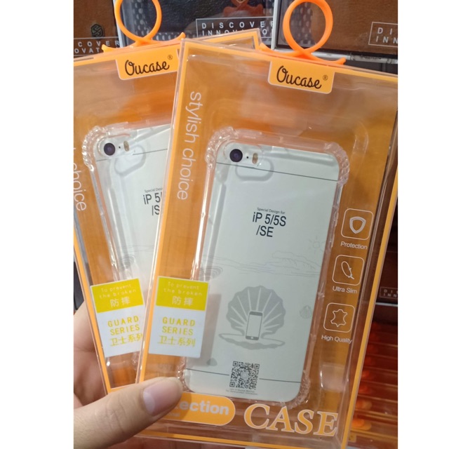 Ốp lưng dẻo trong suốt chống sốc cho iphone5/5s
