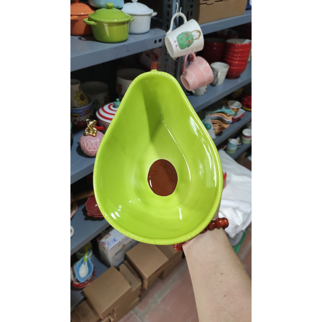Bát Đĩa 🥑 QỦA BƠ🥑 Bát đĩa ăn cơm decor trang trí bếp đáng yêu cute S105