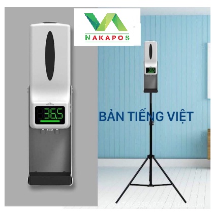 Máy xịt cồn rửa tay sát khuẩn đo thân nhiệt tự động K9PRO ( Hàng có sẵn )