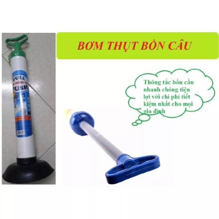Cây bơm thụt thông tắc bồn cầu cao cấp
