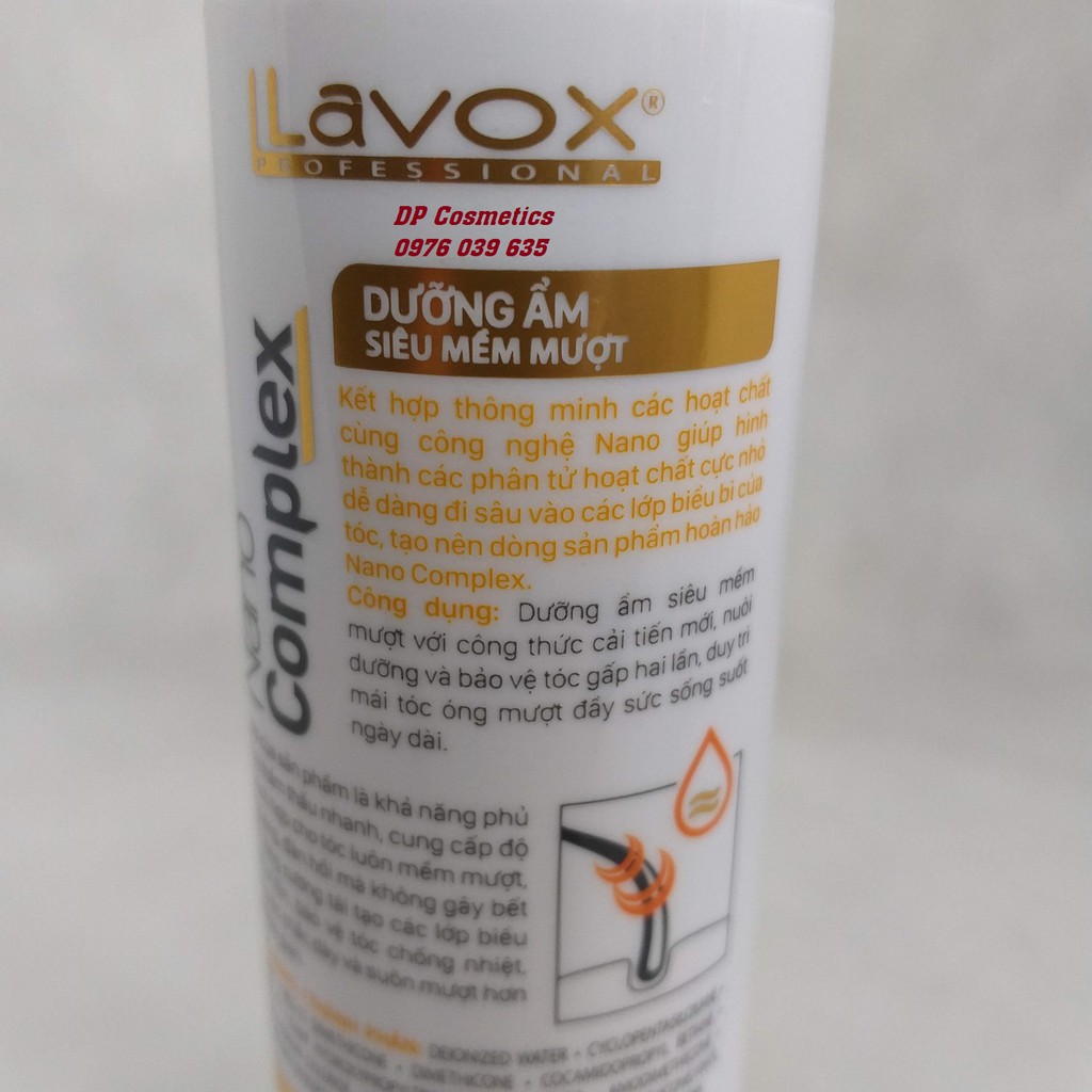 Lavox DƯỠNG ẨM SIÊU MỀM MƯỢT NANO COMPLEX 180ml