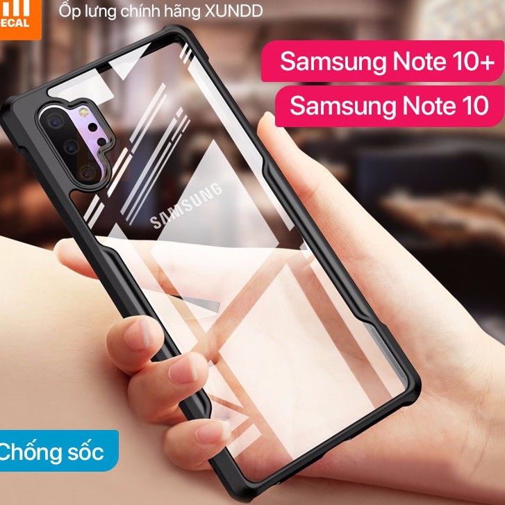 Samsung Note 10/ Note 10 Plus_Ốp lưng kính Xundd viền TPU mềm chống sốc ( Full Box )
