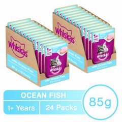 24 gói whiskas CÁ BIỂN 80gr