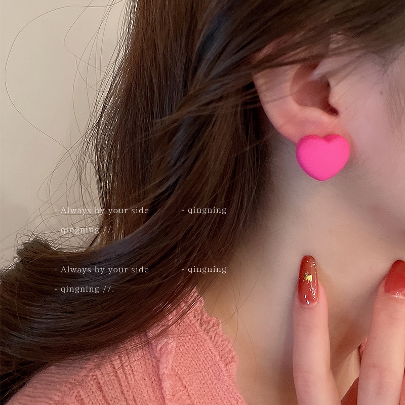 Khuyên tai DREJEW 2 kim bạc phong cách Hàn Quốc ngọt ngào cho nữ