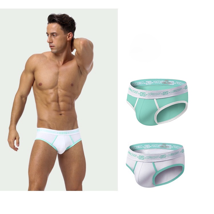HOT TREND 2022! Quần lót nam tam giác cotton màu mint tươi mát