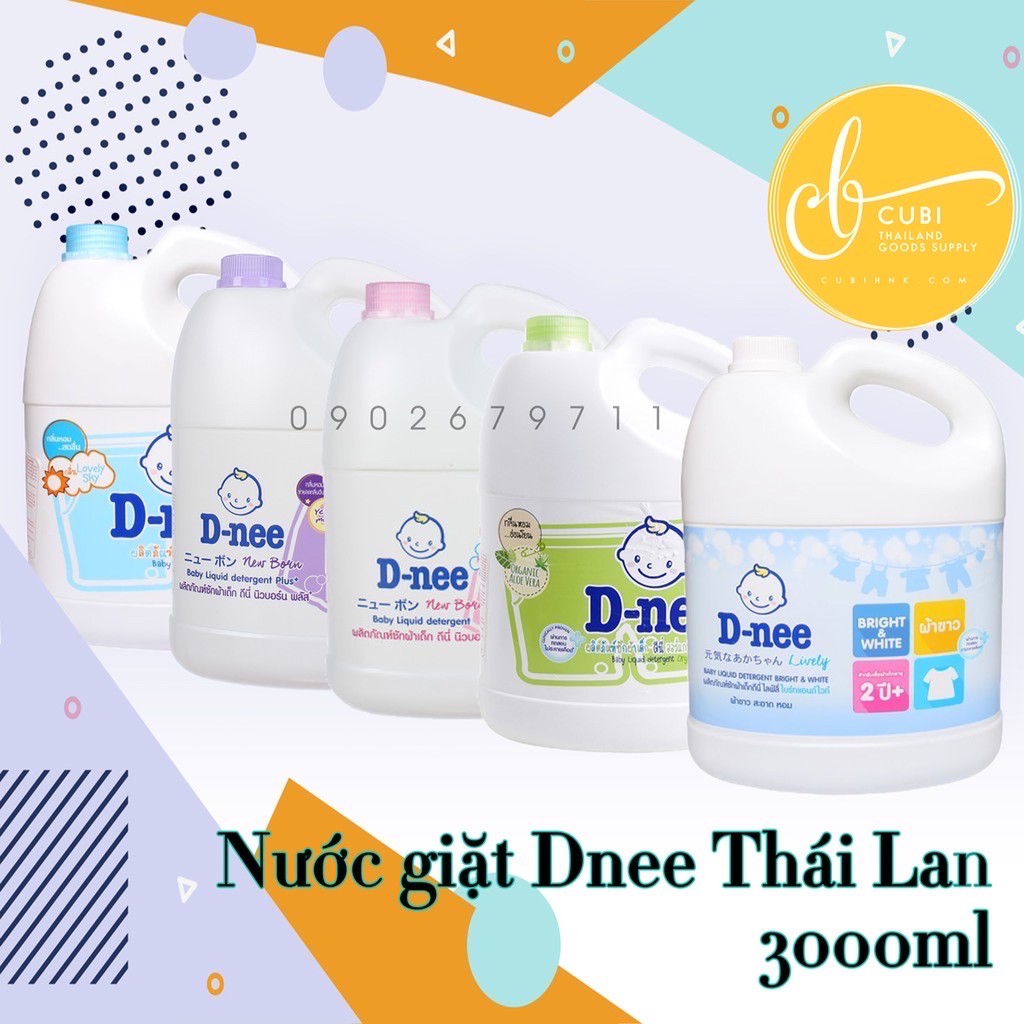 [CHÍNH HÃNG] Nước Giặt DNee 3000ml - Màu Trắng