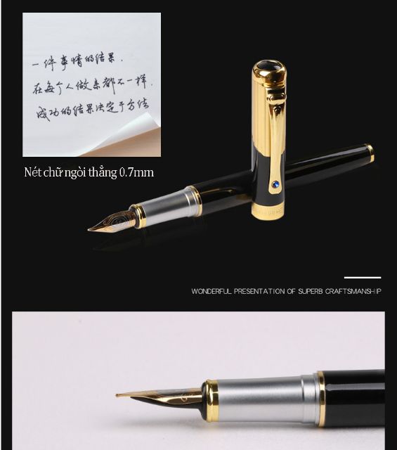 Bút Máy Thư Pháp, Bút Kí Tên - Bút Máy học sinh HERO 91 Cao Cấp luyện chữ đẹp, chữ Hán, chữ Trung Quốc, chữ thư pháp