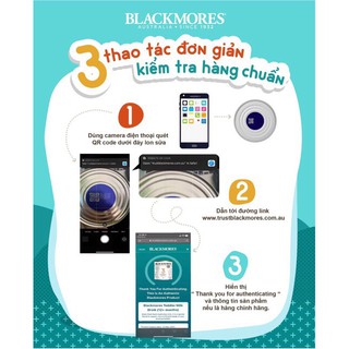 Sữa BLACKMORES 900gr đủ 3 số 1,2,3 ÚC.
