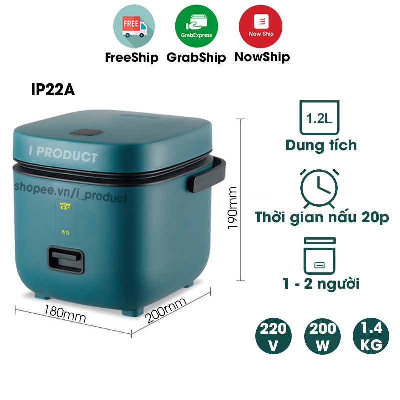 Nồi cơm điện mini nhỏ gọn phù hợp cho 1 - 2 người dùng | BigBuy360 - bigbuy360.vn