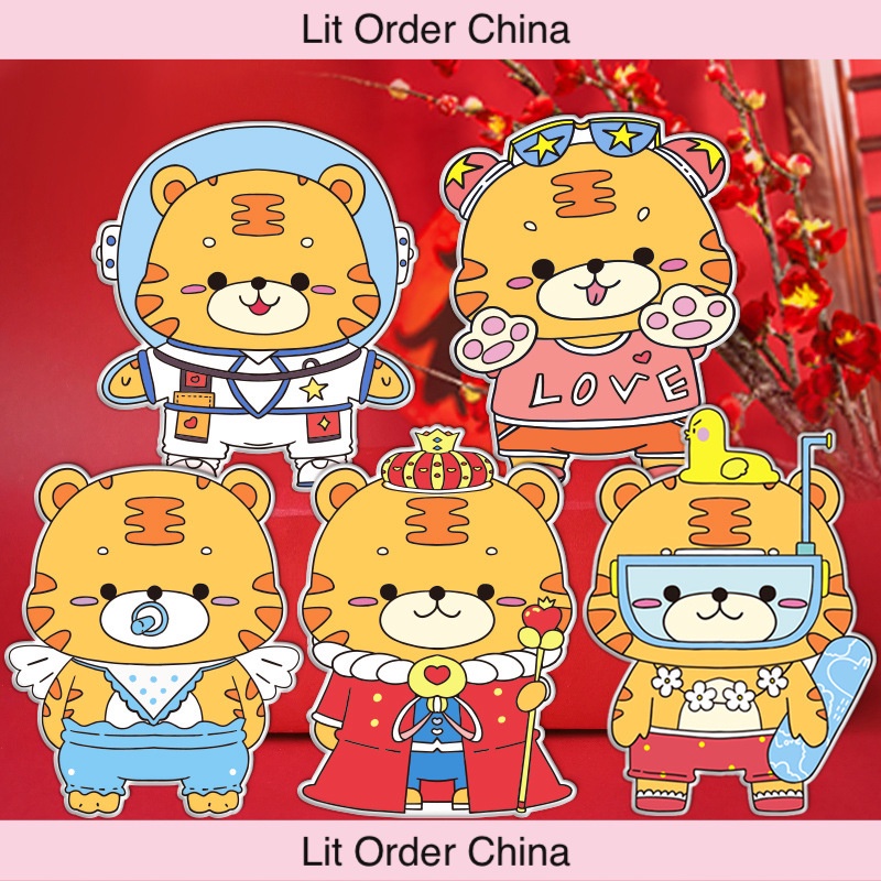 Lit lì xì chibi 2022 loại bóng đẹp dày dặn, phong bao lixi dễ thương