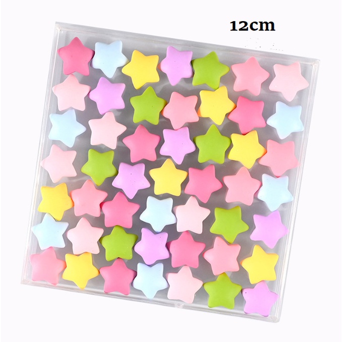 Charm ngôi sao nhiều màu trang trí kẹp tóc, dán Jibbitz, vỏ ốp điện thoại, DIY