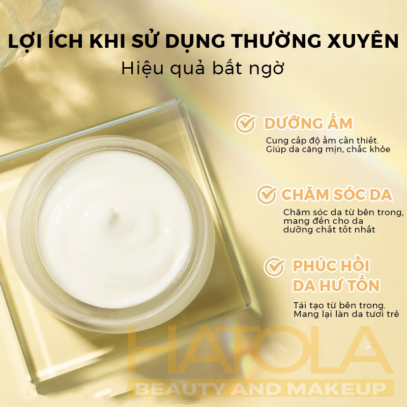 Kem Dưỡng Da Mặt LAIKOU Dưỡng Ẩm Trắng Da Chống Lão Hóa Tinh Chất Mỡ Cừu Lô Hội 90g Hatola