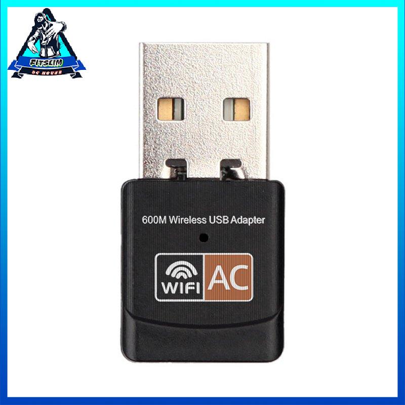 [Fitslim] USB Wifi Adapter 600Mbps Wifi Adapter Antenna USB Ethernet PC Wi-Fi Adapter