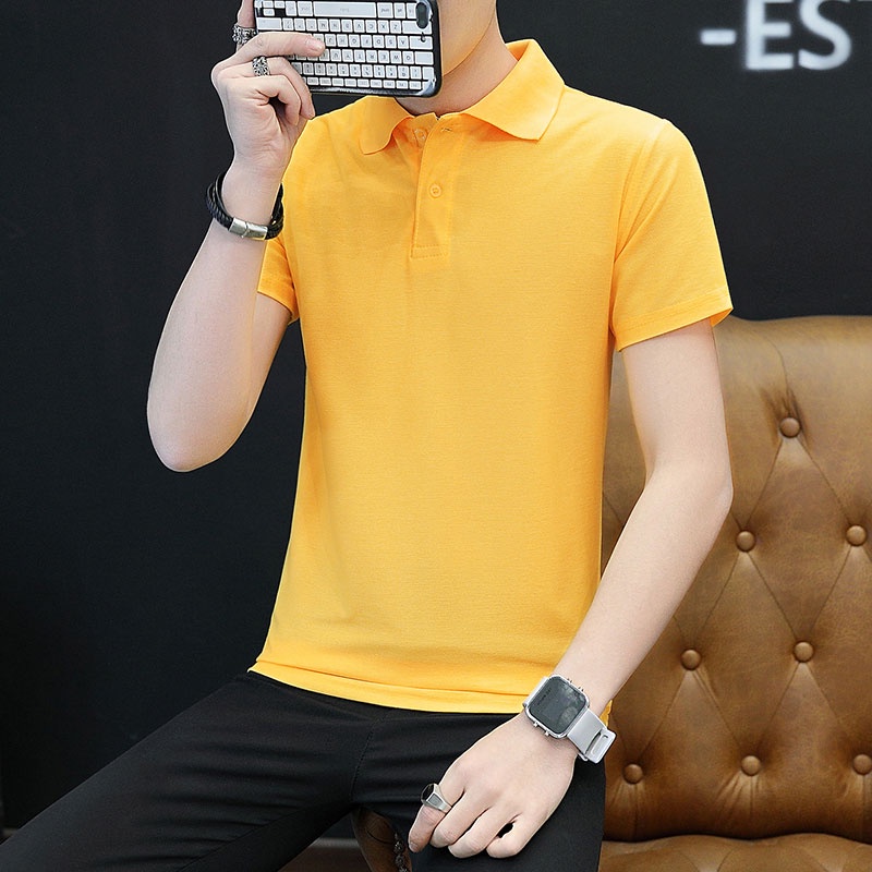 Áo polo Nam Tay Ngắn Màu Sắc Thanh Lịch