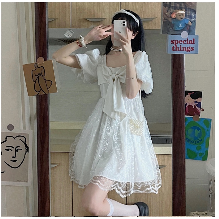 Đầm midi váy đi biển đầm trắng đầm bigsize nữ đầm thiết kế đầm đen dự tiệc  đầm babydoll tay phồng đầm cổ vuông váy nữ xinh