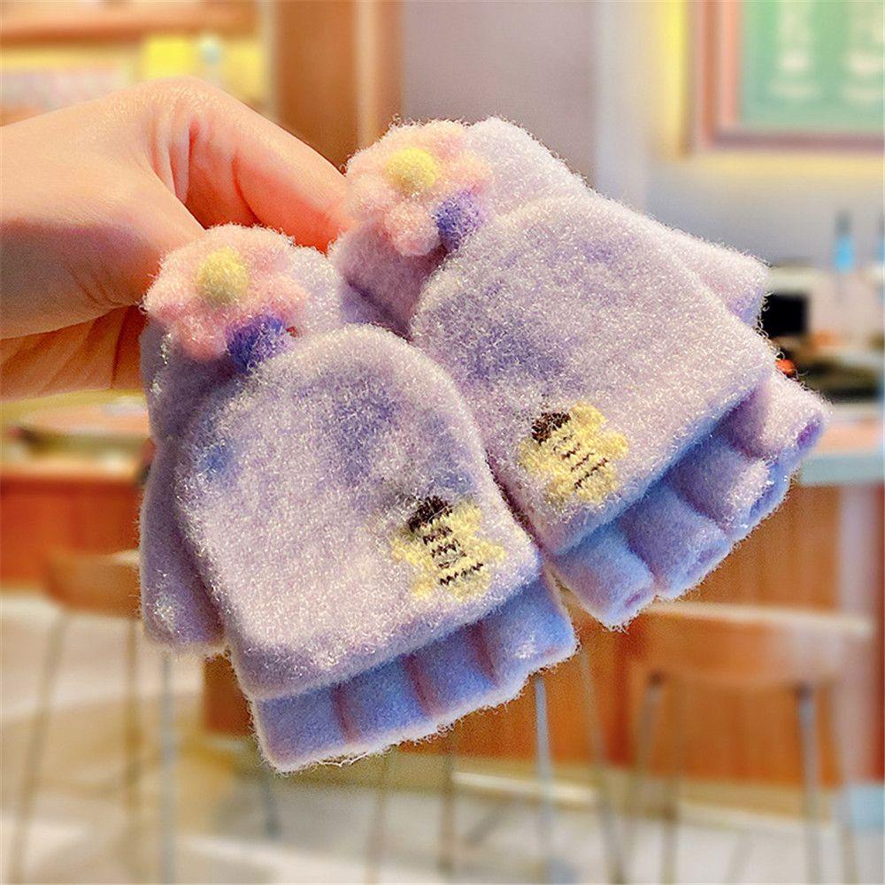 Găng Tay Nhung San Hô Kiểu Hoạt Hình Xinh Xắn Cho Bé Trai Gái MIHAN1