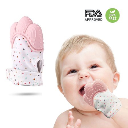 Găng tay, bao tay gặm nướu chính hãng Teether cho bé trai bé gái