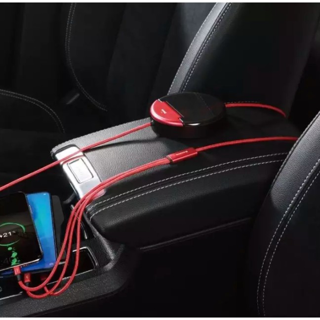 Cáp Sạc Baseus Cho Xe Hơi, Đầu Cắm USB Type C, 3 Trong 1,( Baseus Car Sharing Charging Station) Dành Cho Smartphone