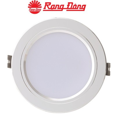 Đèn LED Downlight âm trần 9W Rạng Đông AT10L 110/9W, Vỏ nhôm đúc (Viền bạc)