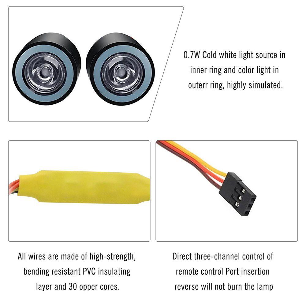 SUSANS Đèn Pha Axial SCX10 III TRX4 Tỉ Lệ 1 / 10 19mm Cho Xe Đồ Chơi