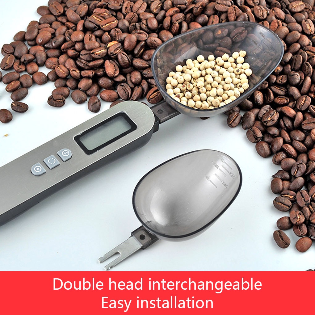 Mini Electronic Kitchen Measuring Spoon Weighing Digital Display Food Battery Powered Scoop Shutdown Scale Household