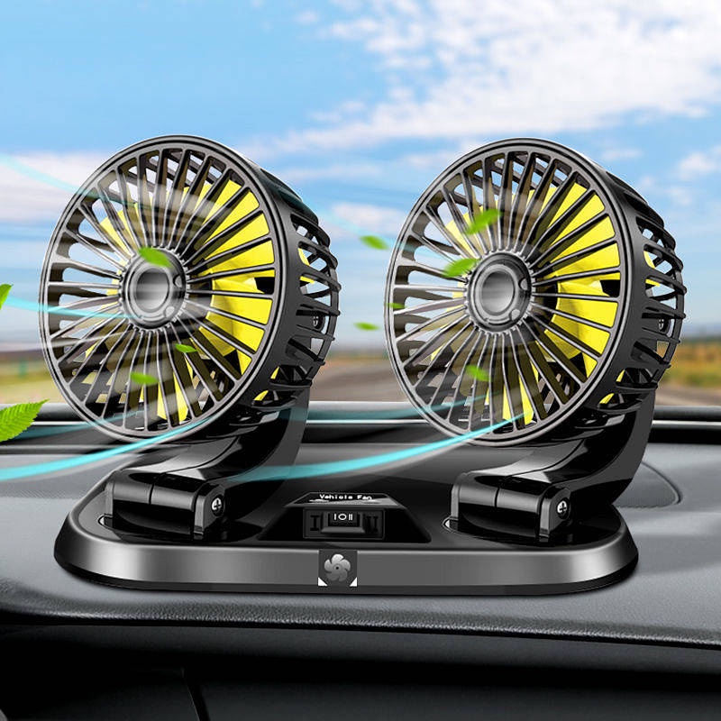 Quạt làm mát hai đầu 12v 24v cỡ lớn không gây tiếng ồn cho xe hơi/ xe tải chất lượng cao