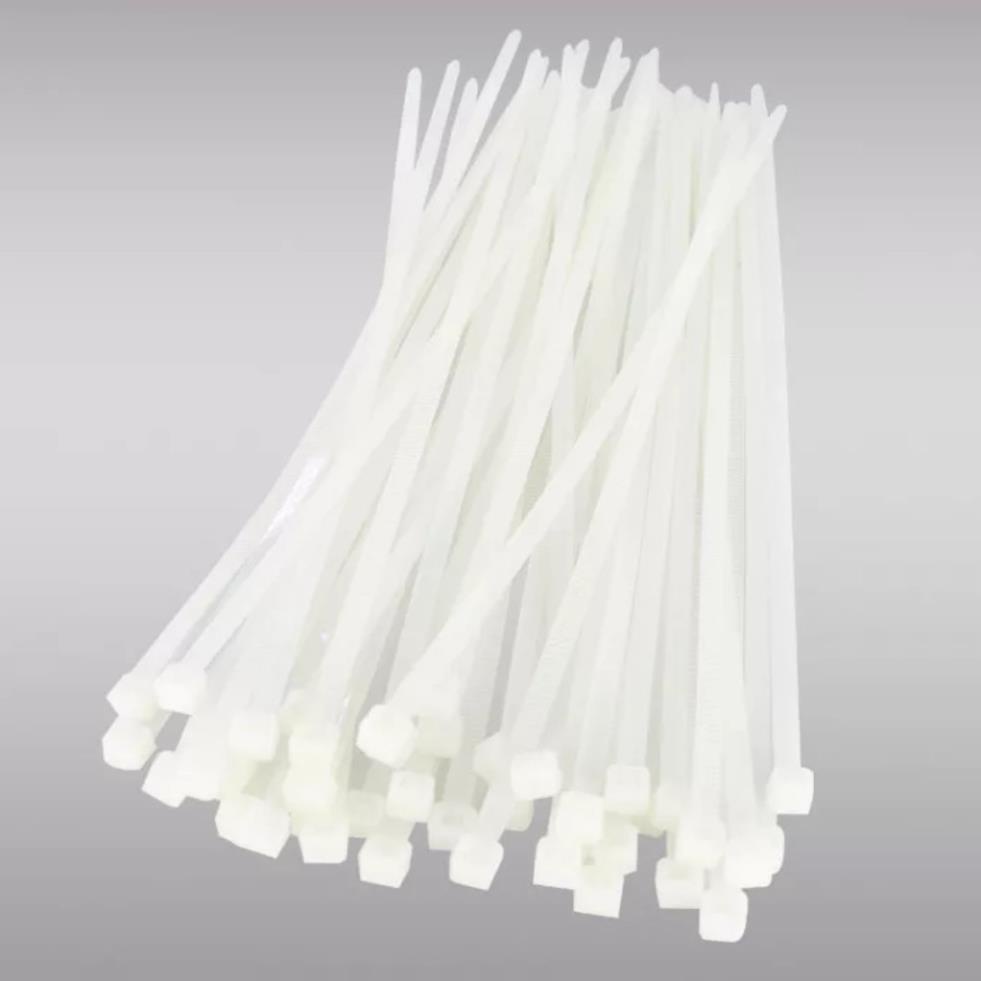Dây Thít Dây Rút Lạt Nhựa 10cm, 15cm, 20 cm Trắng Đen - TÚI 100 DÂY MS88125