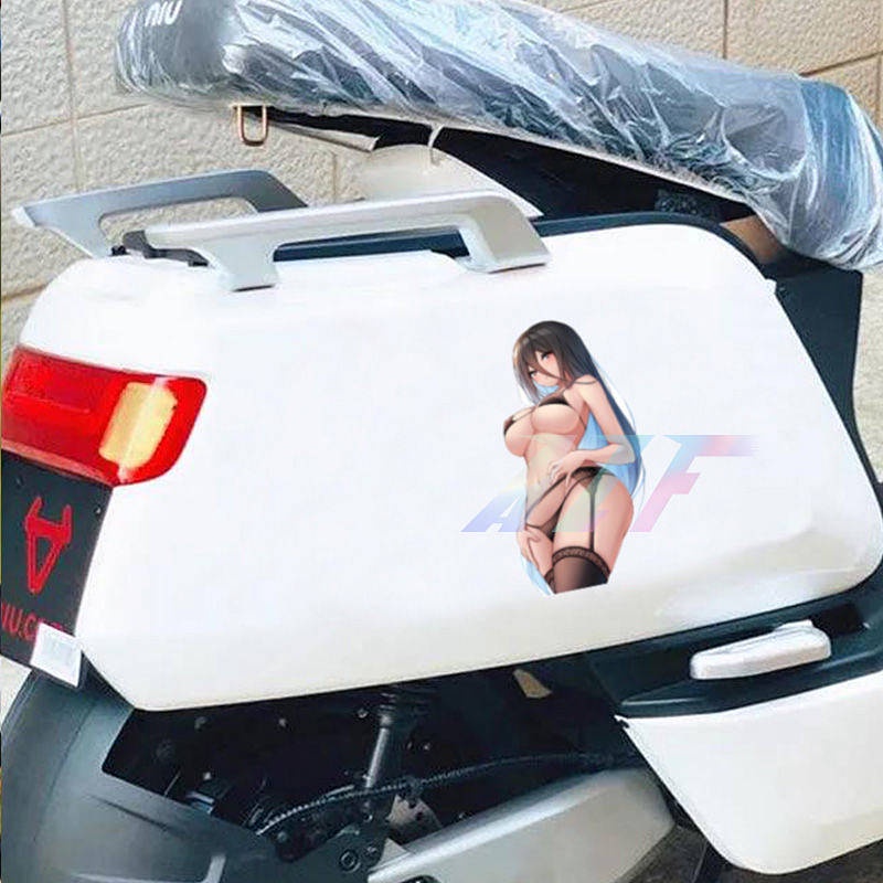 Japanese Pain Bumper Stickers Anime Two-Dimensional Girl's Car Window Stickers Electric Car Motorcycle Cover Scratches Waterproof Decorative Sticker U6jG