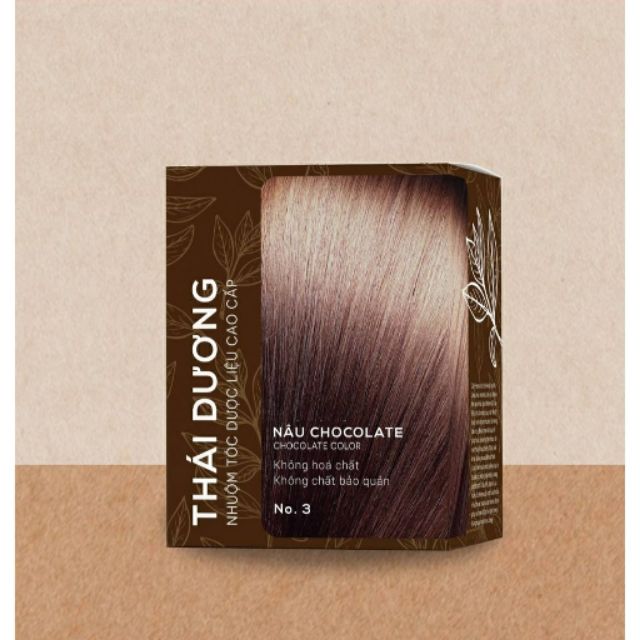 Nhuộm tóc Thái dương màu nâu chocolate