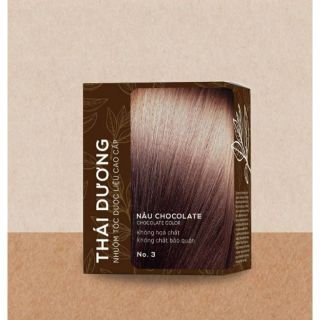 Nhuộm tóc Thái dương màu nâu chocolate