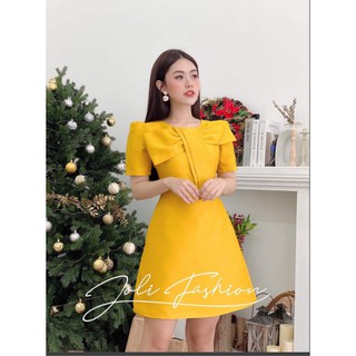 Rập giấy đầm ngắn xòe cổ nơ (bản vẽ)