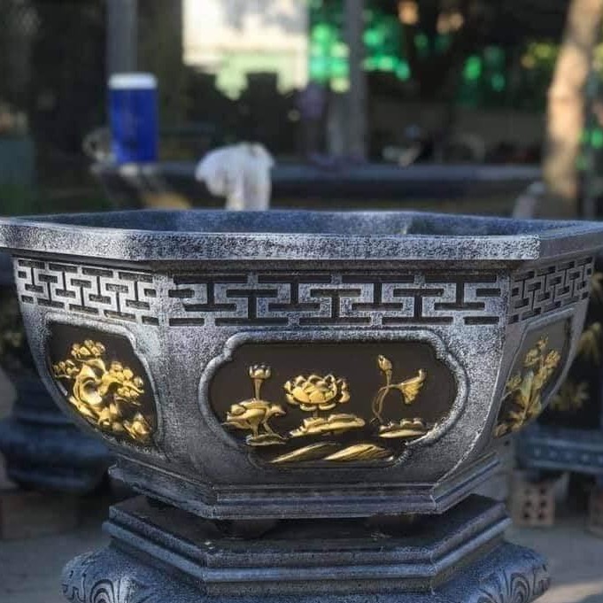 Khuôn đúc chậu lục giác 65 cao 35