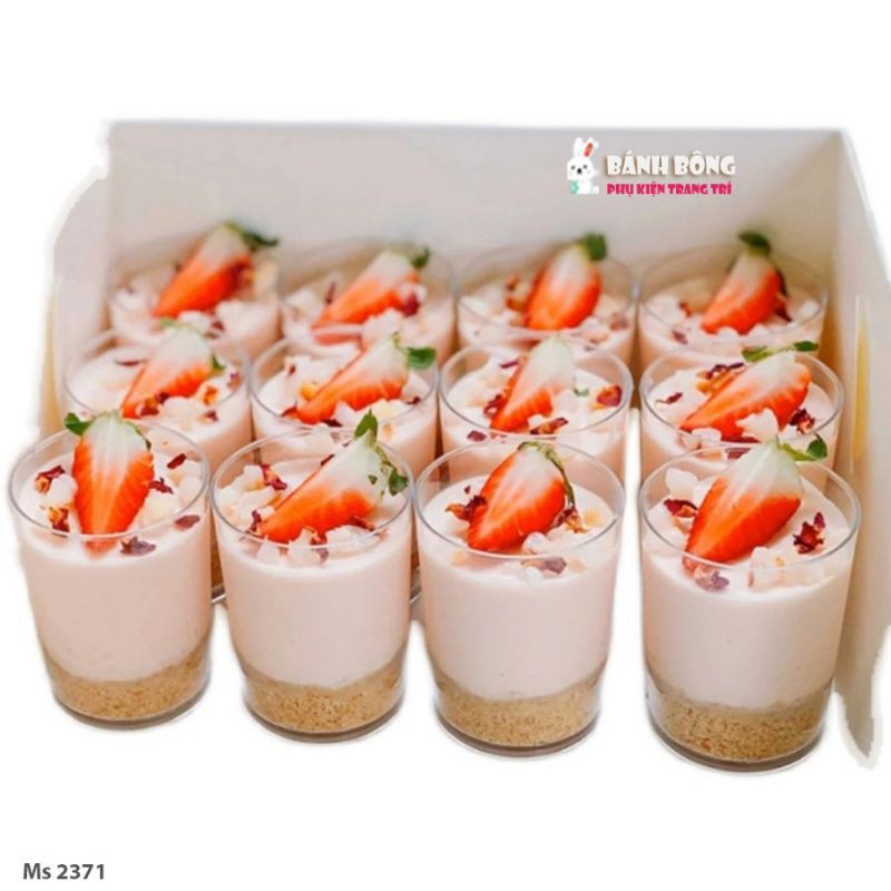 [Set 10 Cốc] Mousse Tròn 6080 CÓ NẮP/ Hộp đựng bánh Mousse Tiramisu