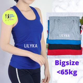 Áo ba lỗ nữ bigsize kiểu ôm body dáng thể thao đẹp tập gym yoga lilyka AB01